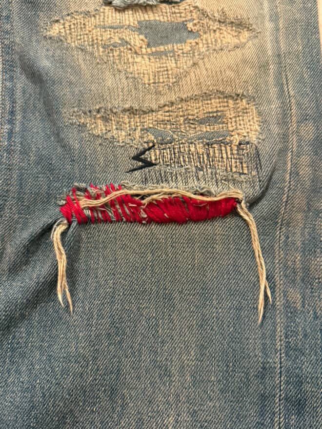 Undercover 04 Undercover 68 red yarn denim SOLD Size US 33 - 4 Thumbnail