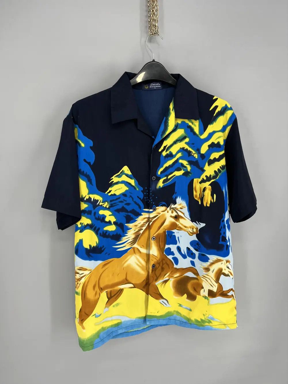 Vintage Vintage Y2K 80's Hawaiian Horse Shirt XLarge Size US XL / EU 56 / 4 - 2 Thumbnail