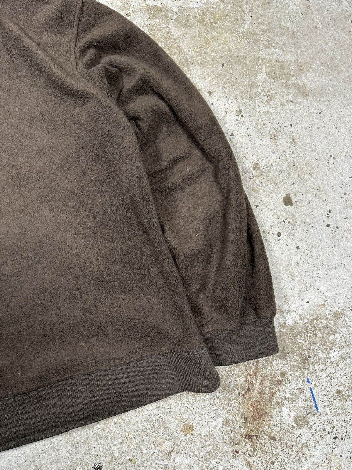 Quiksilver × Vintage Vintage Y2K Quiksilver Brown Fleece Sherpa Hoodie Big Logo Size US L / EU 52-54 / 3 - 13 Thumbnail