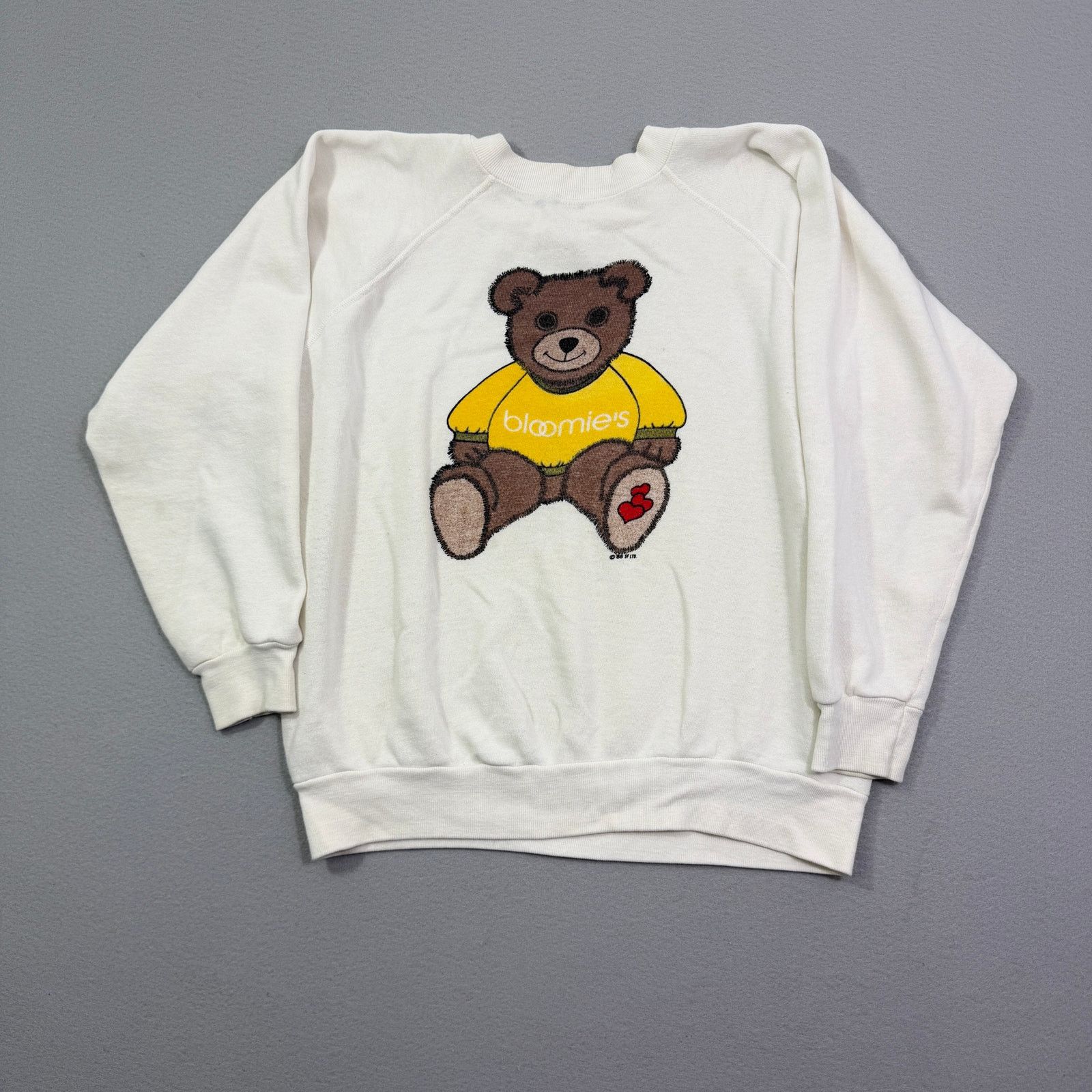 Vintage Vintage Bloomies Sweatshirt Women's Small Teddy Bear Heart Size S / US 4 / IT 40 - 1 Thumbnail