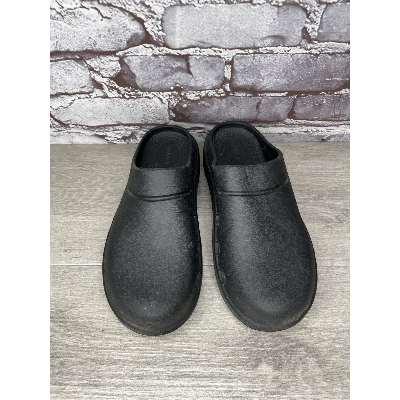 Other Oofos Oocloog Recovery Black Rubber Mules Slides Sandals Wom Size US 7 / IT 37 - 2 Thumbnail