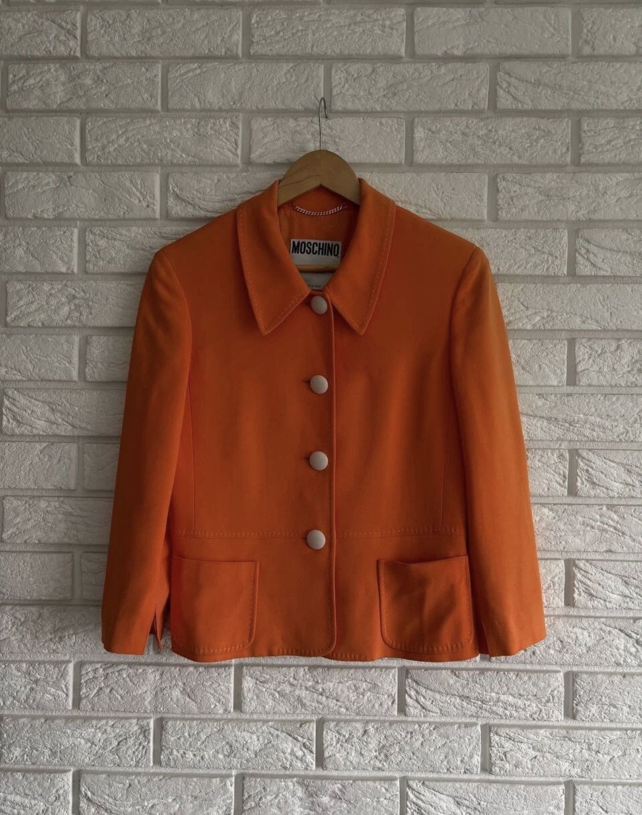 Moschino Moschino Couture Women's blazer orange vintage Made in Italy Size M / US 6-8 / IT 42-44 - 8 Thumbnail