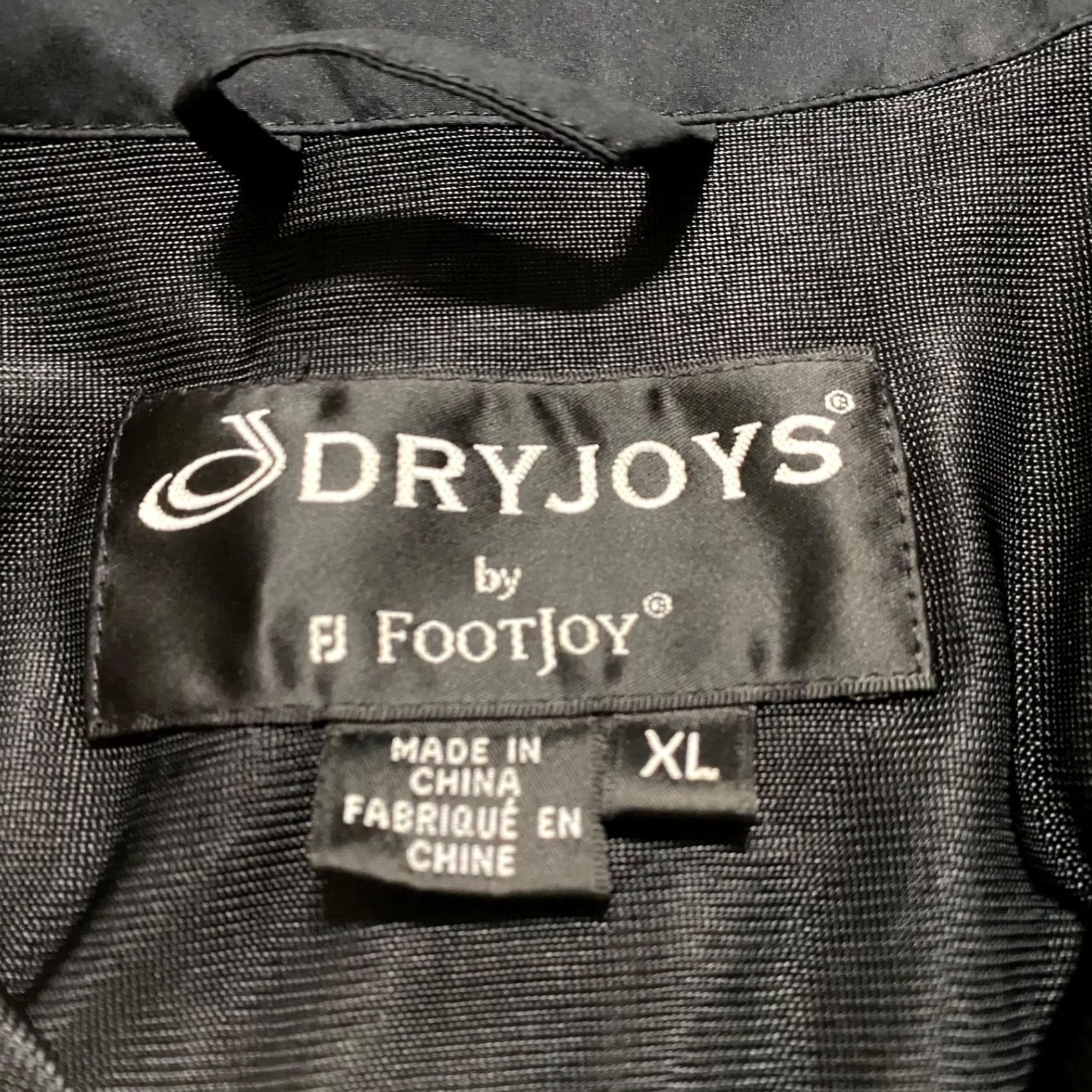 Footjoy FootJoy Dryjoys Windbreaker Jacket Black XL Short Sleeve Golf Pocket Mens XS? Size US 36 / EU 52 - 3 Thumbnail