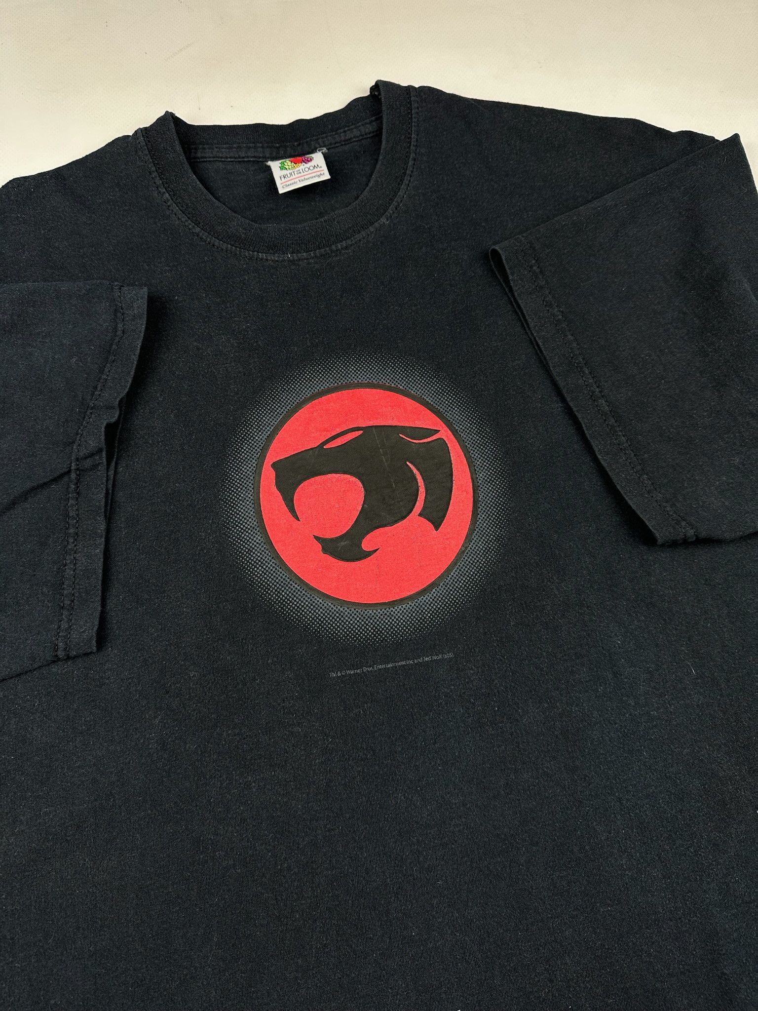 Gildan Vintage Thunder Cats Logo Cartoon Graphic T Shirt Black Size US L / EU 52-54 / 3 - 5 Thumbnail