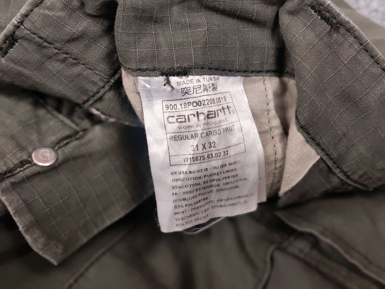 Carhartt Vintage 90s Carhartt regular Cargo Pants Distressed ripstop Size US 31 - 19 Thumbnail