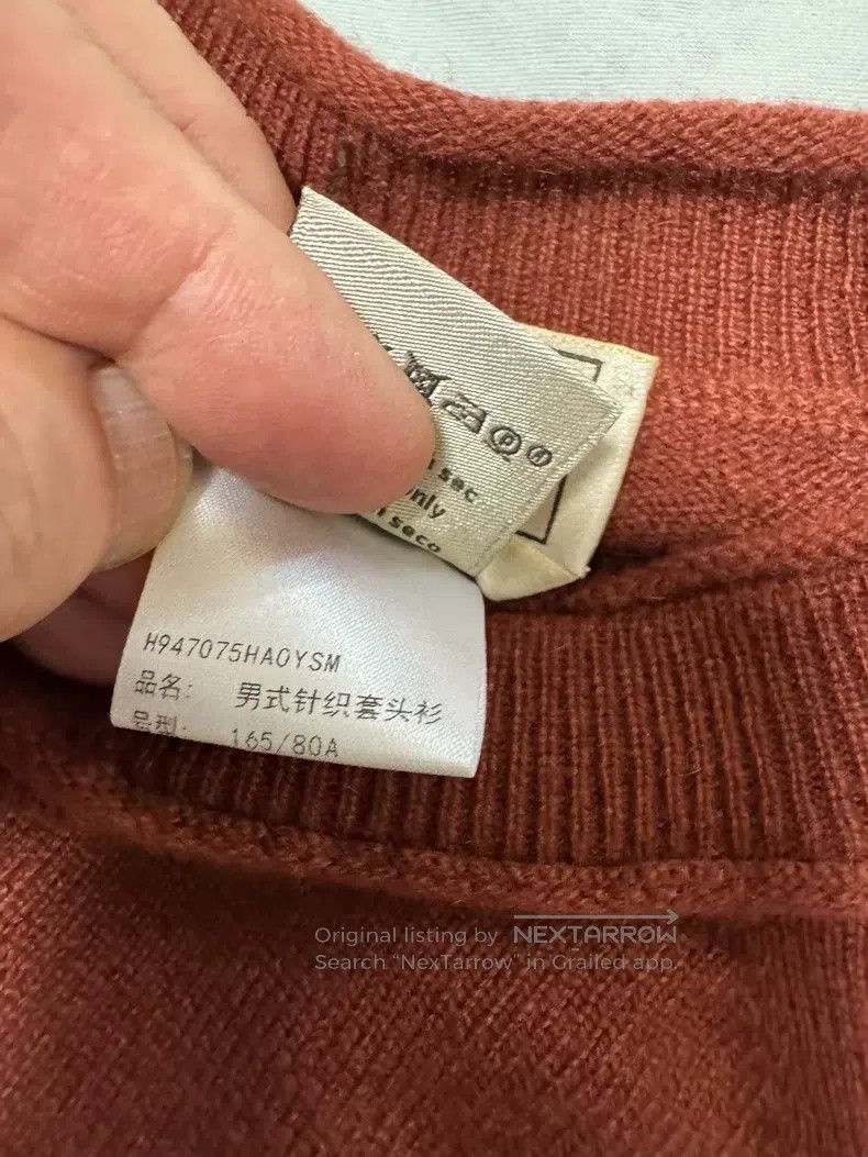 Hermes Hermes Cashmere sweater, 100% cashmere, brown-red. Size US S / EU 44-46 / 1 - 8 Thumbnail