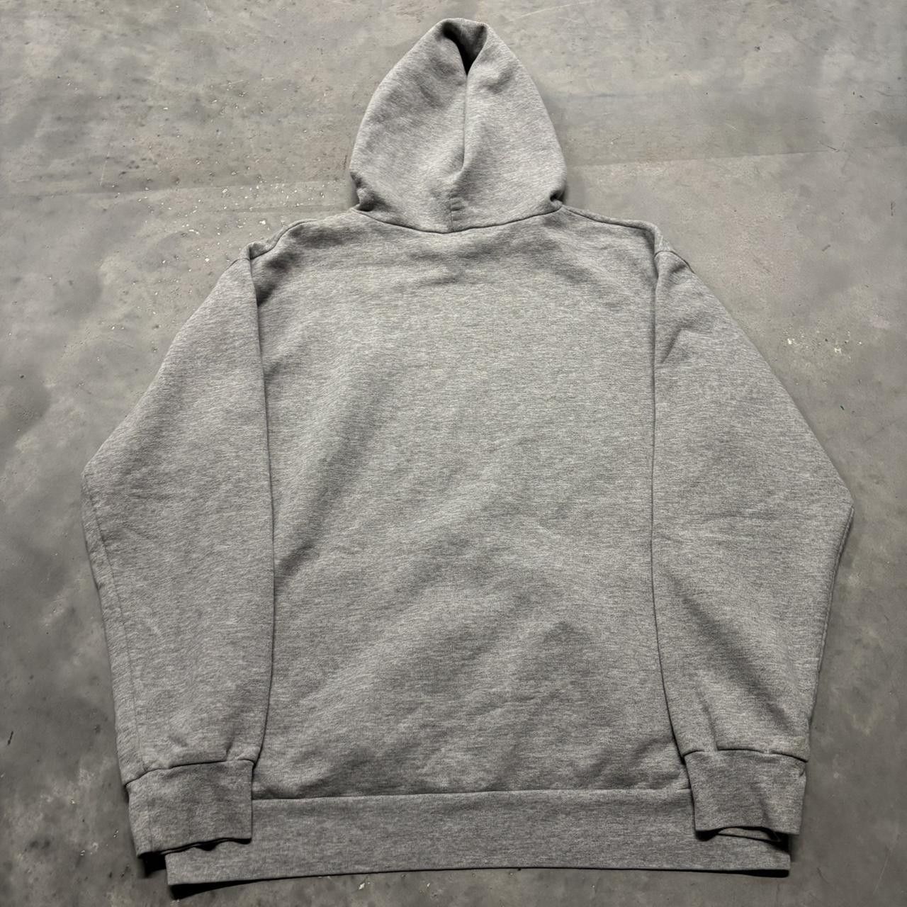Japanese Brand × Vintage Crazy Vintage Y2K/2000s Light Grey Blank Essential Hoodie! Size US L / EU 52-54 / 3 - 7 Thumbnail