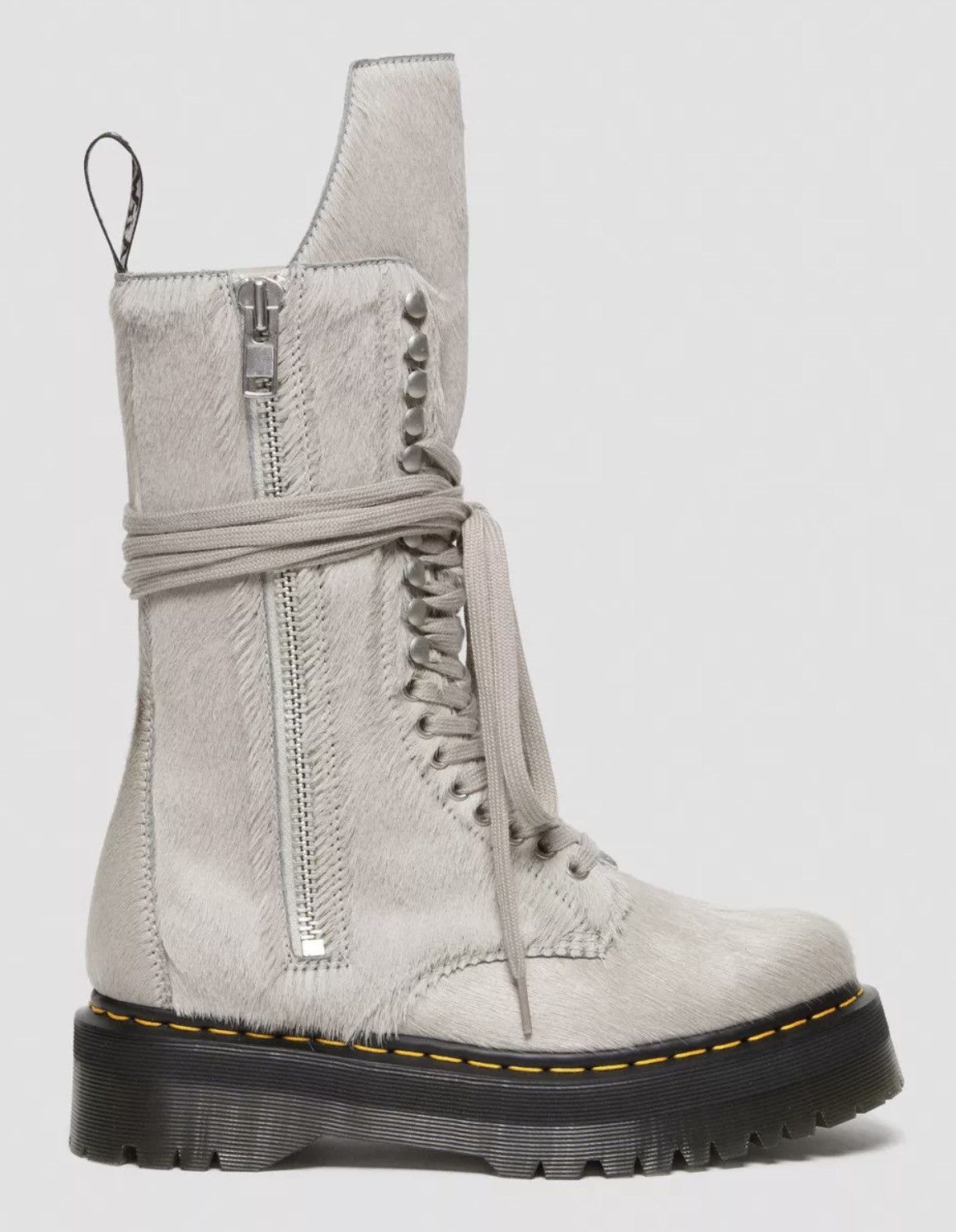 Dr. Martens × Rick Owens Rick Owens Dr. Martens Pony Hair Platform Boots *Brand New* Size US 12 / EU 45 - 6 Thumbnail