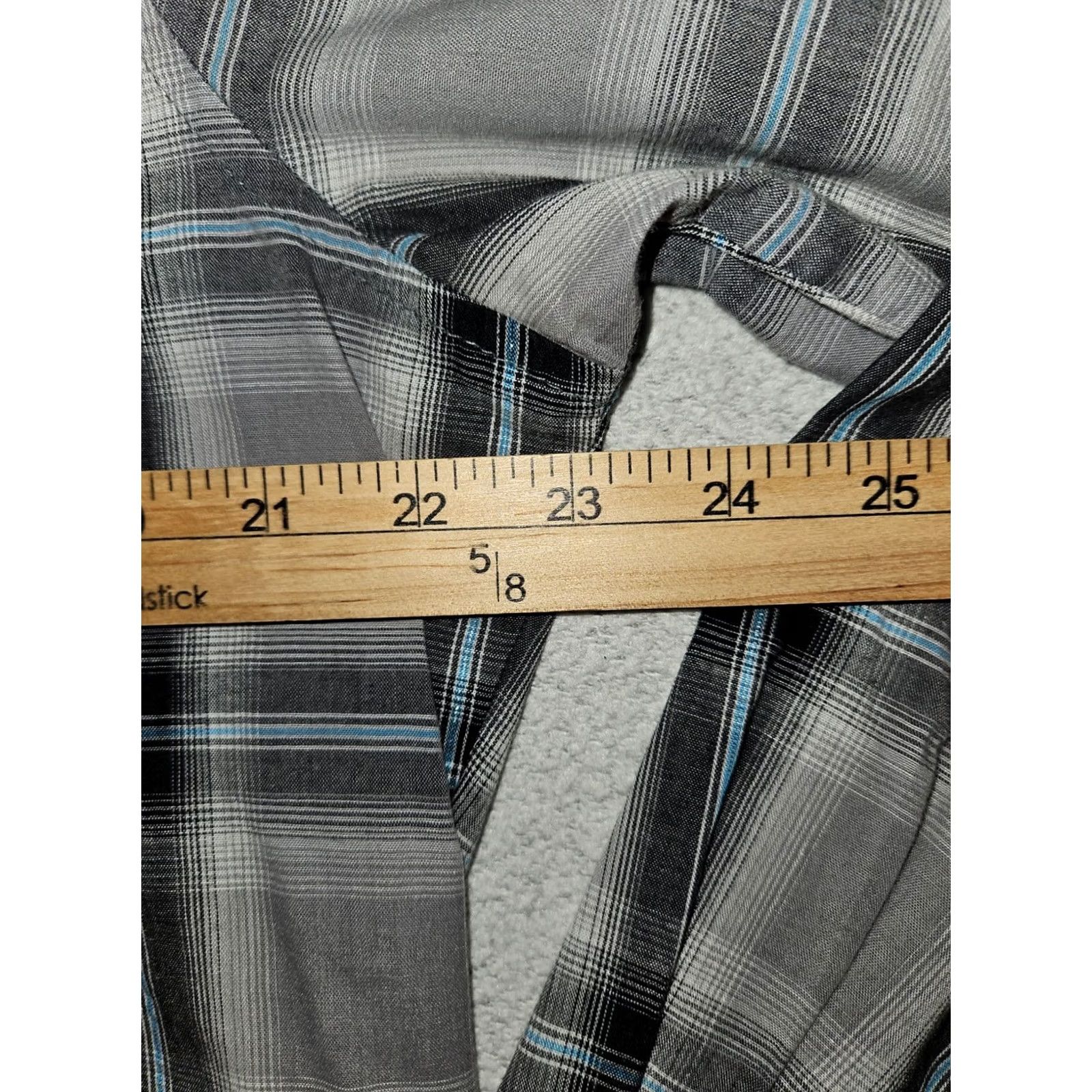 Wrangler Wrangler Shirt Plaid Long Sleeve Men L Pearl Snap Western Pockets Casual Workwear 46 Chest Gray N/A Size US L / EU 52-54 / 3 - 3 Thumbnail