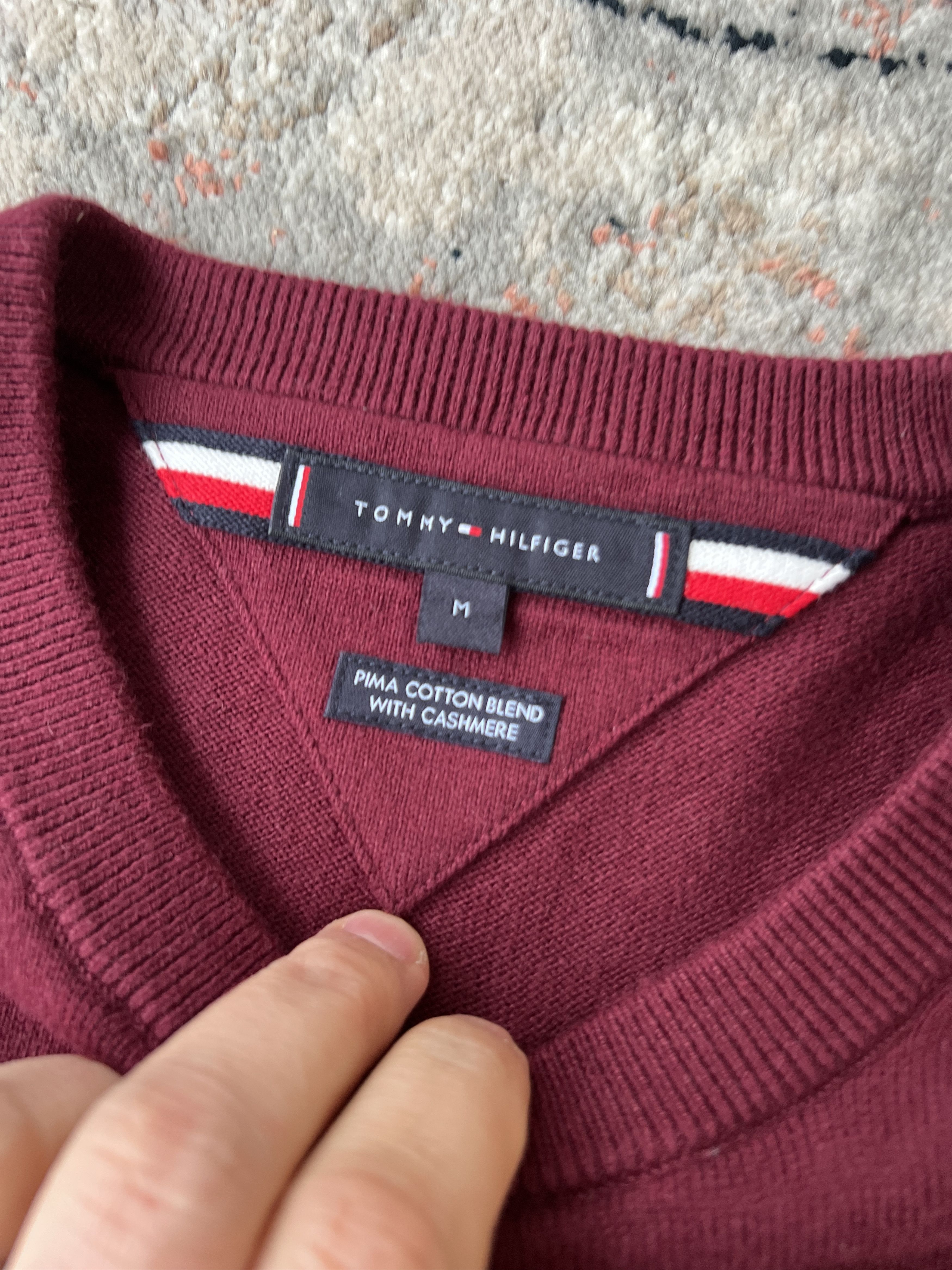 Tommy Hilfiger Tommy Hilfiger Cotton Sweater Size US M / EU 48-50 / 2 - 2 Thumbnail