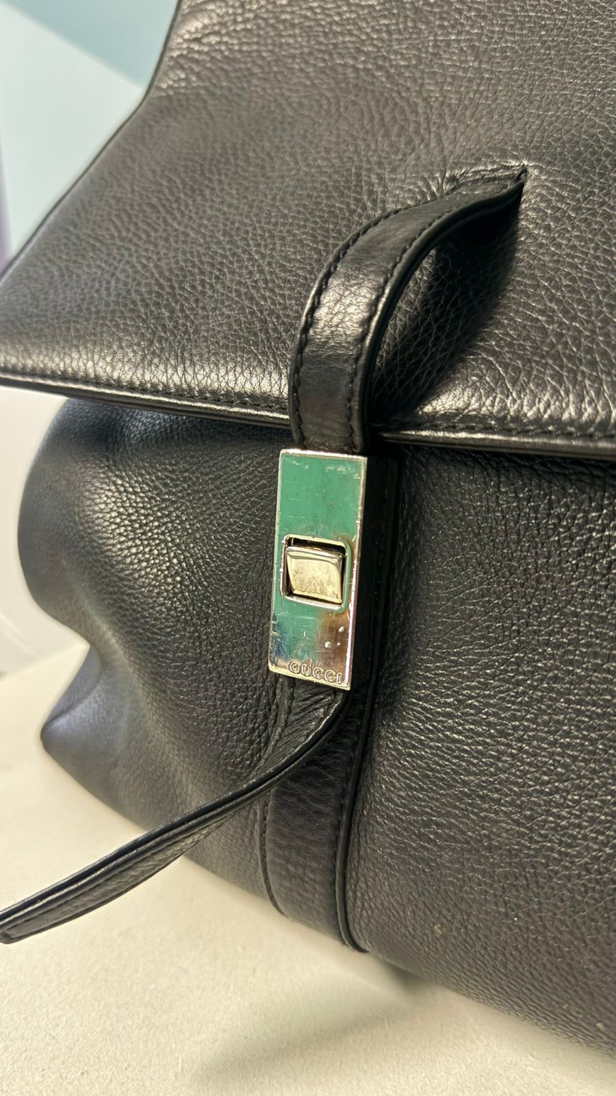 Gucci GUCCI Travel Boston Bag Leather Black Size ONE SIZE - 5 Thumbnail