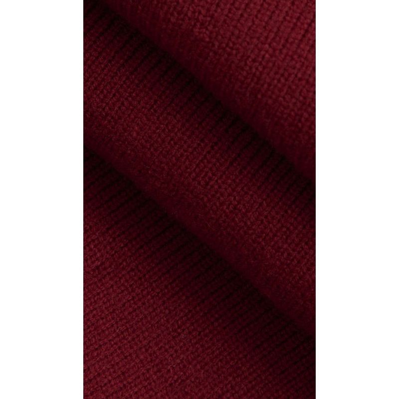 Other Micas Women's Burgundy Solid Knit Sweater Fitted Mini Skirt Size 22" - 3 Thumbnail