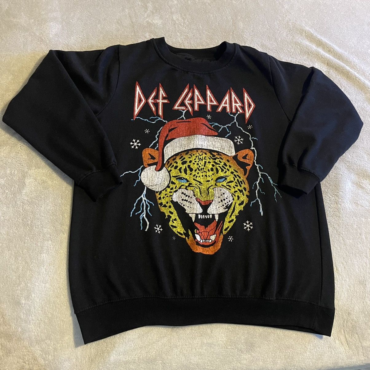 Def Leppard Def Leppard Sweater Adult XL Black Crew Neck Pullover Size US XL / EU 56 / 4 - 1 Thumbnail