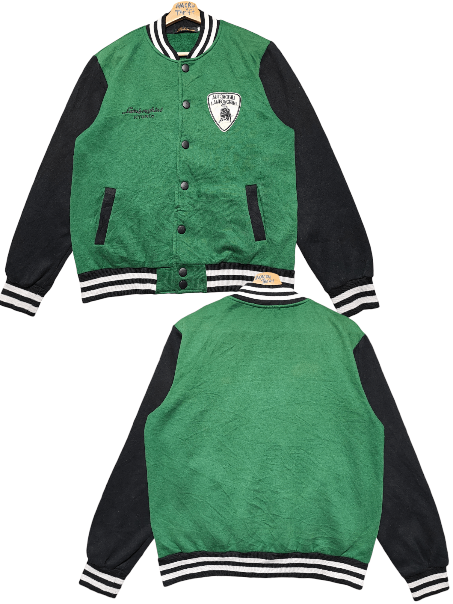 Lamborghini Lamborghini Hybrid Varsity Jacket Size US M / EU 48-50 / 2 - 1 Thumbnail