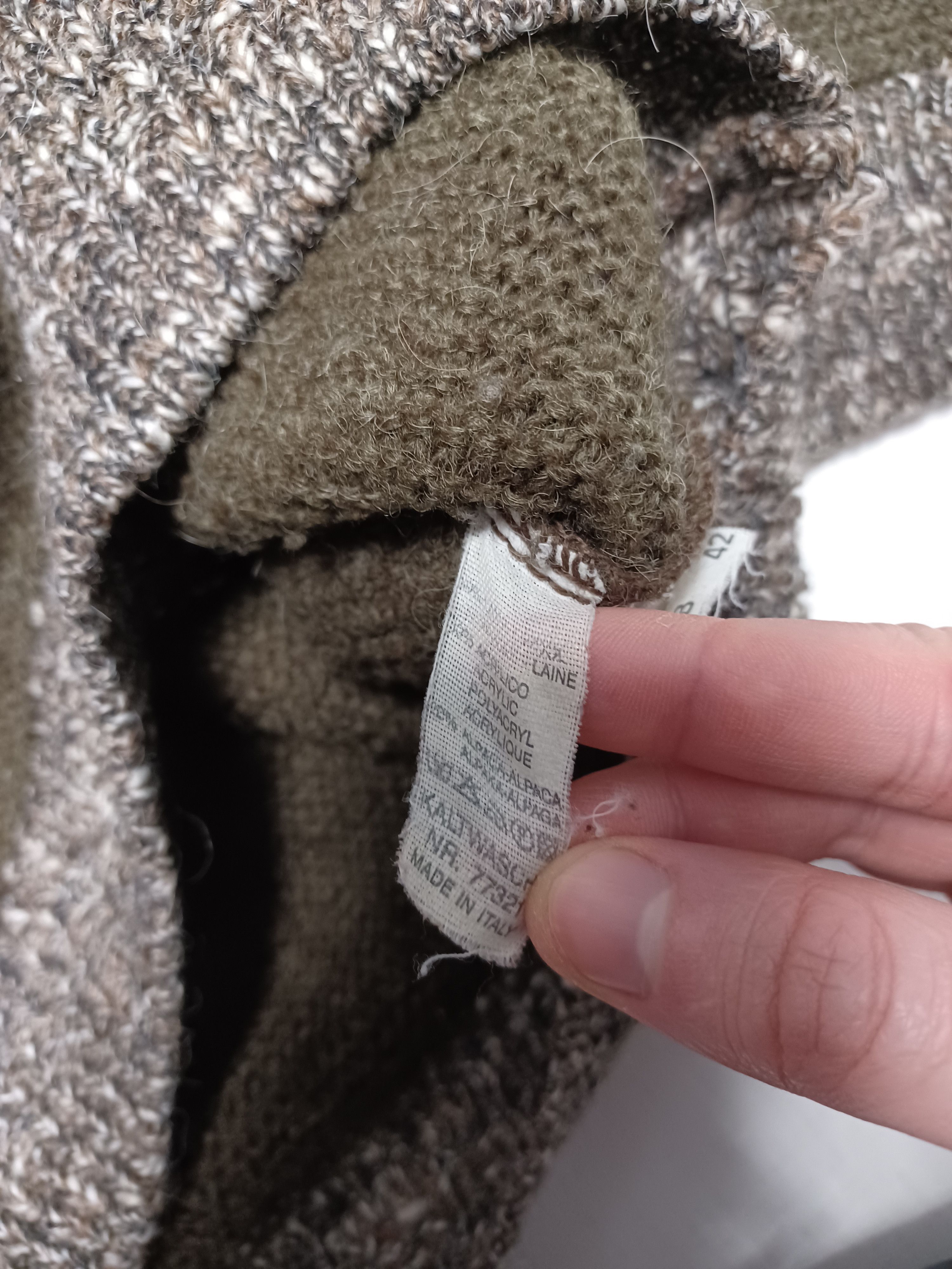 Other 90S MADE IN ITALY WOOL ALPACCA OVERSIZE COOGI STYLE SWEATER Size US XXL / EU 58 / 5 - 4 Thumbnail