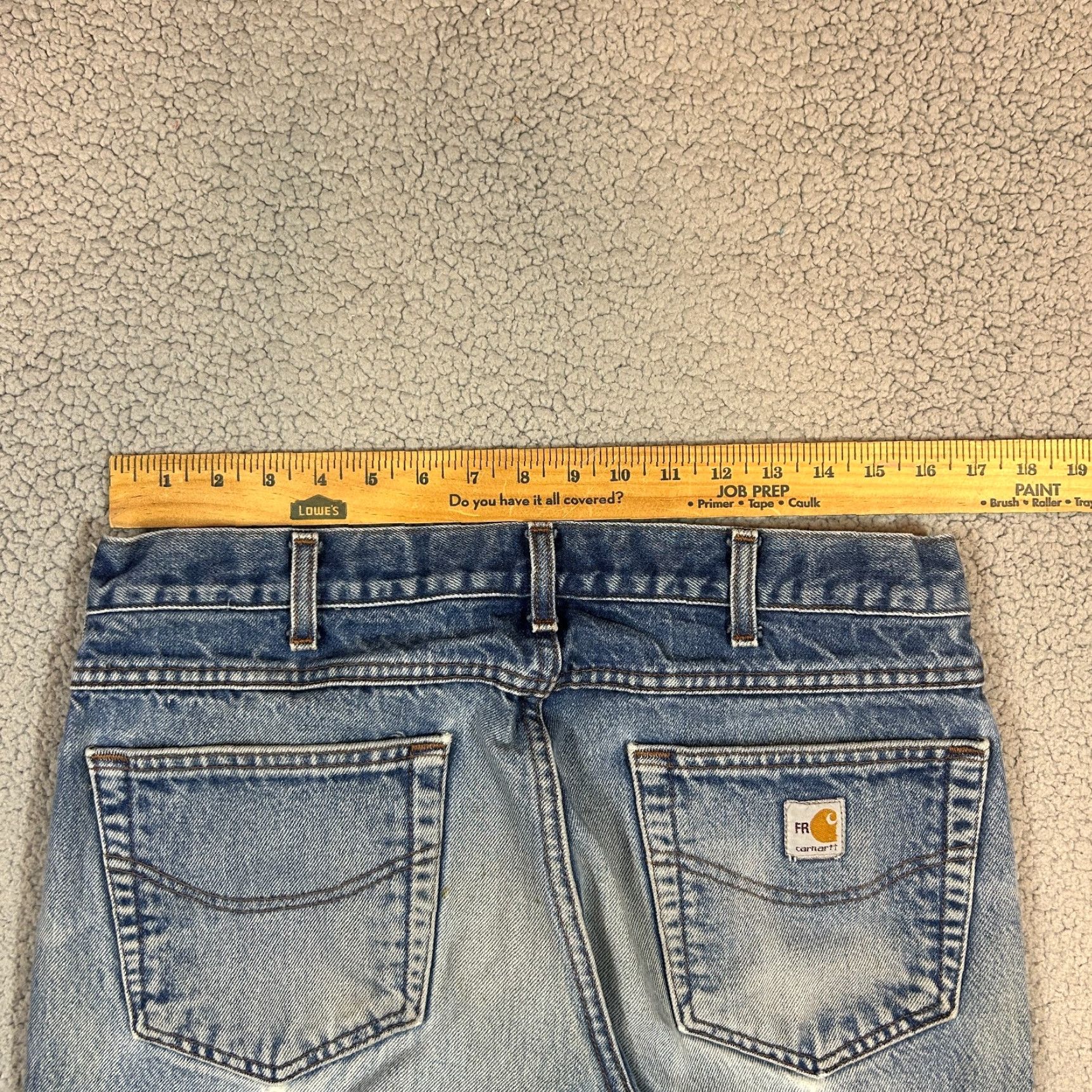Carhartt Carhartt Mens Jeans 34x32 Blue Denim Loose Fit Workwear Carpenter Pants Jeans Regular Mens Blue Workwear Carhartt 34 32 Size US 34 / EU 50 - 8 Thumbnail