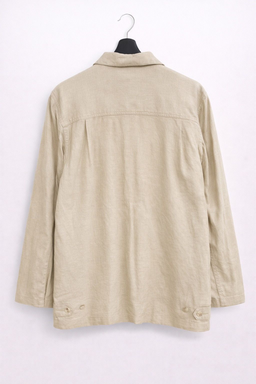 Japanese Brand Vintage Hillcop Beige Linen-Blend Casual Work Jacket Size US M / EU 48-50 / 2 - 2 Thumbnail