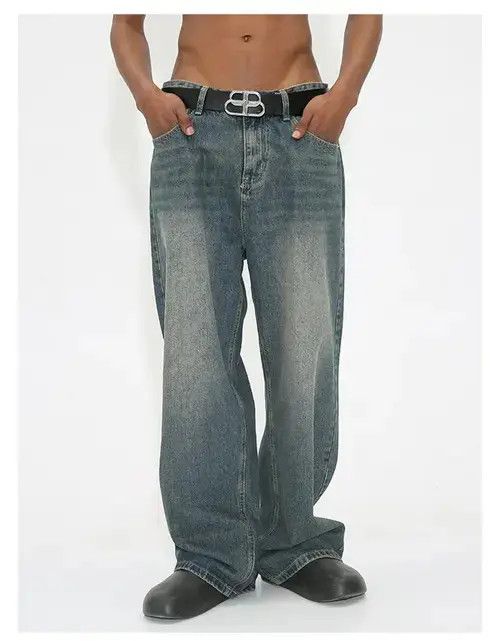 Jean faded washed loose skate baggy jeans Size US 30 / EU 46 - 1 Thumbnail