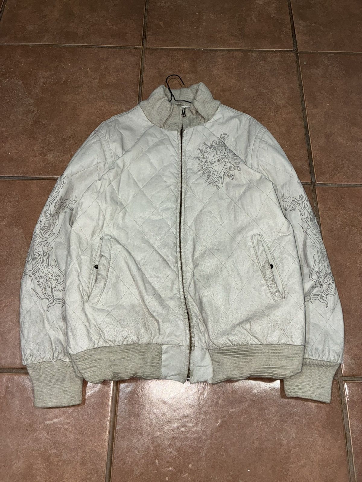 Ed Hardy Ed hardy dragon leather jacket Size US XL / EU 56 / 4 - 1 Thumbnail
