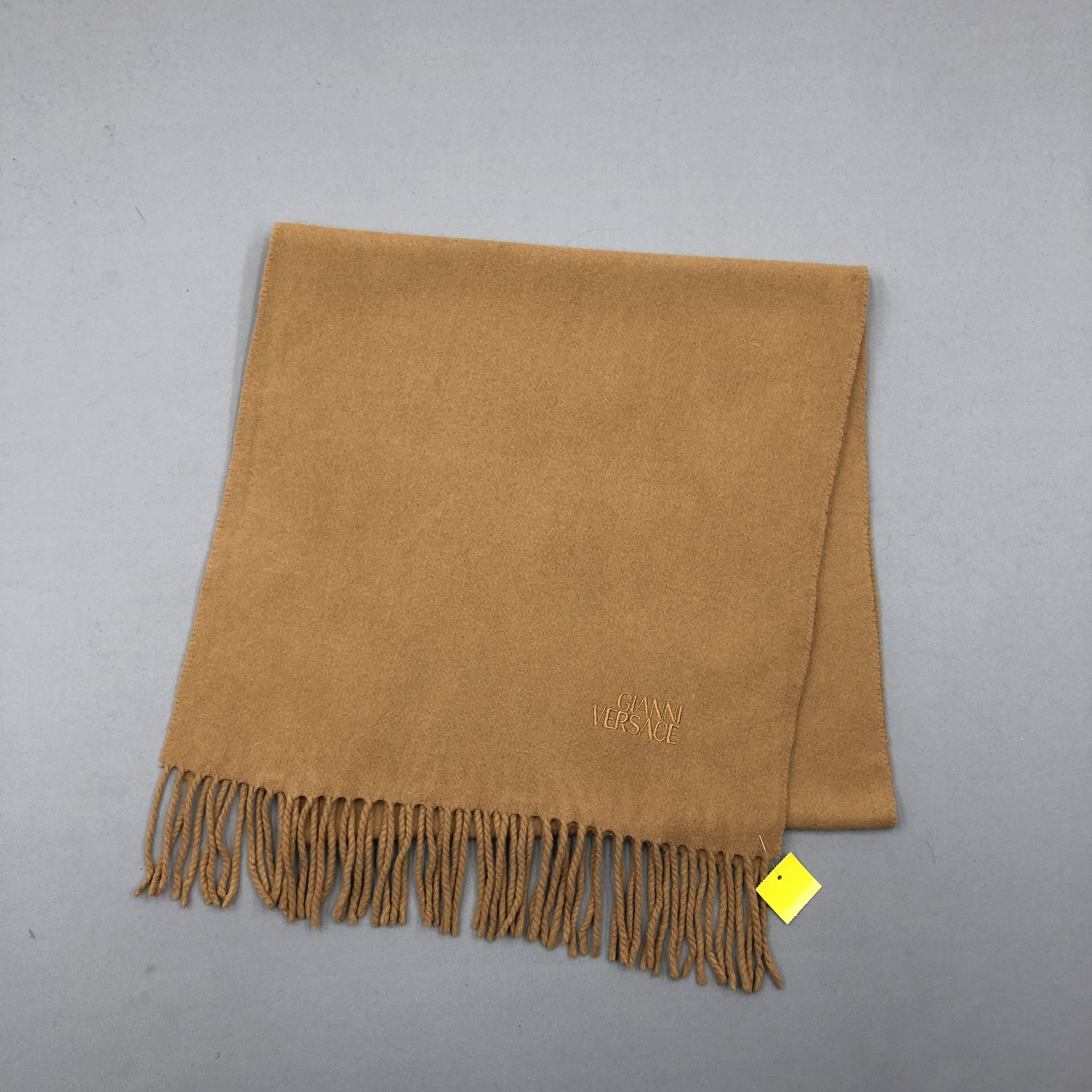 Japanese Brand Vintage Gianni Versace Scarf Muffler Wool Cashmere Scarves Size ONE SIZE - 3 Thumbnail