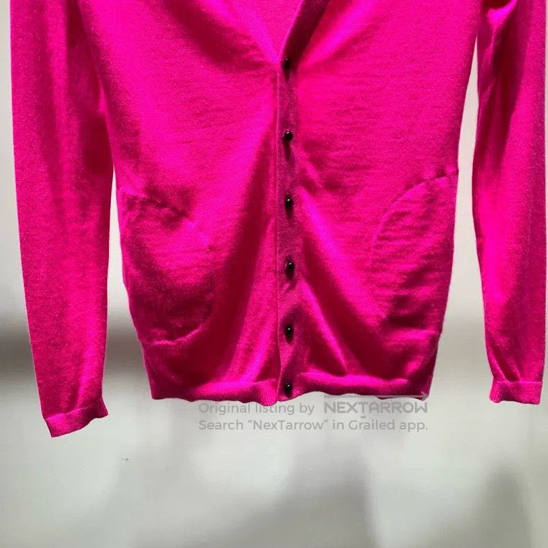 Balenciaga Balenciaga Solid color V-neck single-breasted fuzzy cardig Size XS / US 0-2 / IT 36-38 - 4 Thumbnail