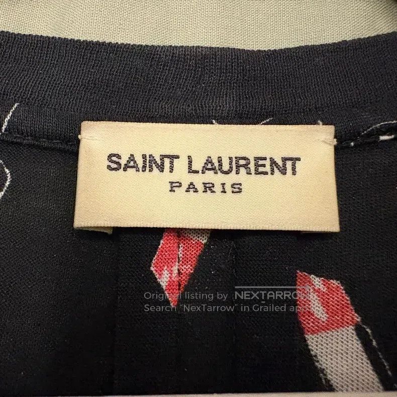 Saint Laurent Paris Saint Laurent Paris Lipstick Motif Short-Sleeve Shirt Size US S / EU 44-46 / 1 - 4 Thumbnail