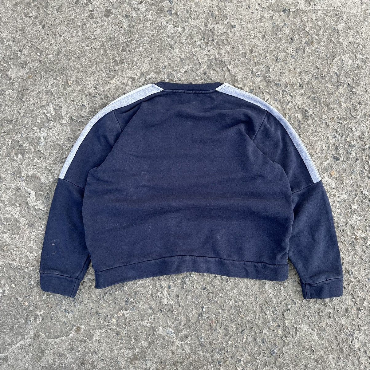 Adidas × Vintage Vintage Adidas Sweatshirts Small Logo Trashed Y2K 00s Size US L / EU 52-54 / 3 - 2 Thumbnail