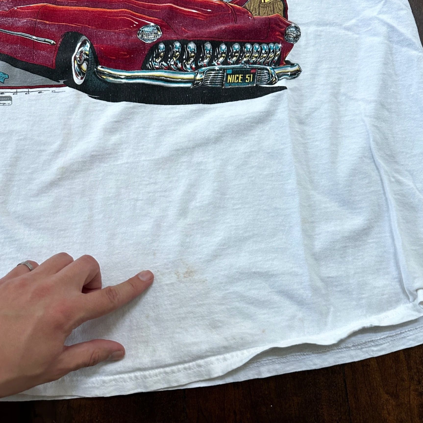 Lee VINTAGE LLee Burger T Shirt Lee Shirt XL White Men Size US XL / EU 56 / 4 - 4 Thumbnail