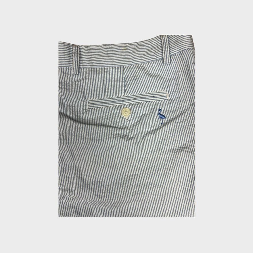 Tailorbyrd Tailorbyrd Collection Striped Seersucker Shorts | Size 36 Size US 36 / EU 52 - 6 Thumbnail
