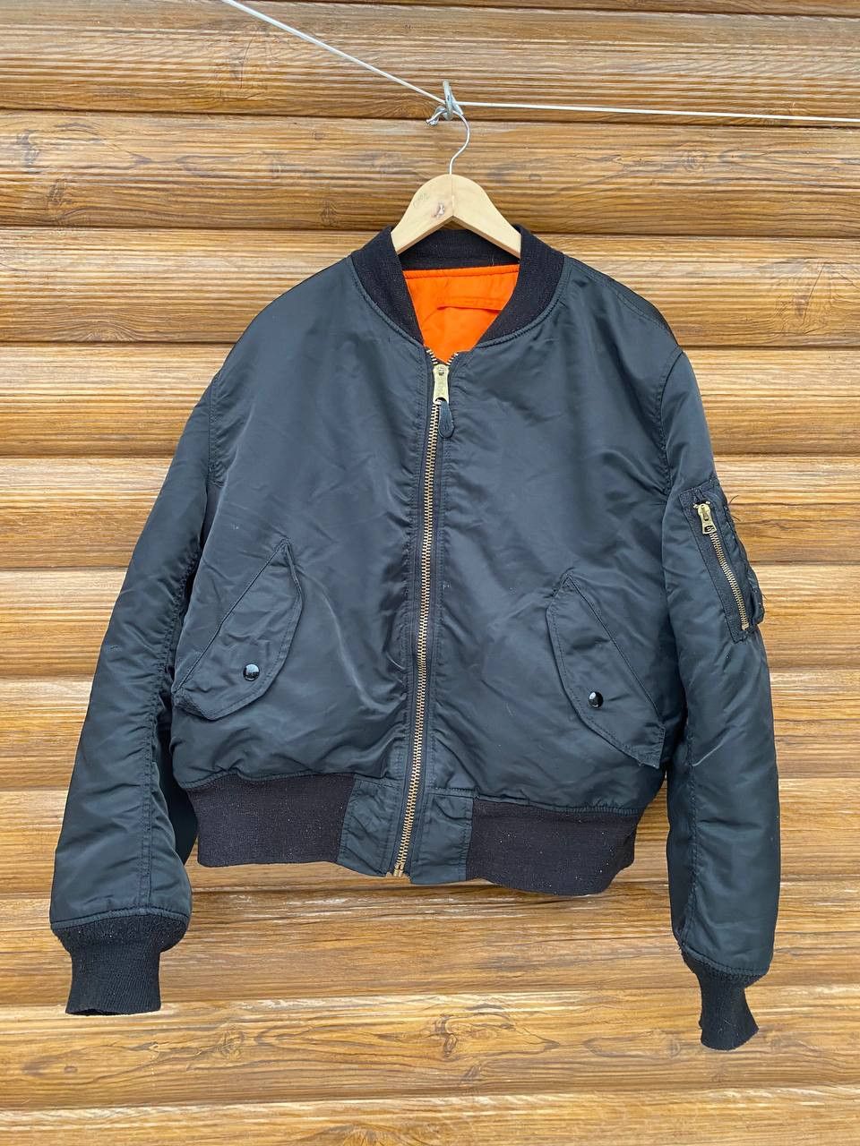 Alpha Industries × Vintage Vintage Alpha Industries Bomber Jacket Size US XL / EU 56 / 4 - 1 Thumbnail