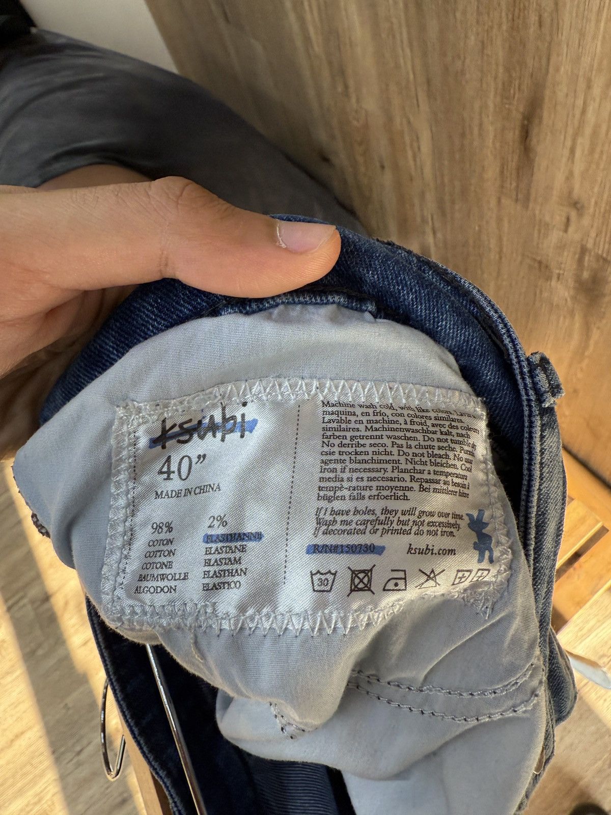 Ksubi Ksubi Blue Denim Jeans Size US 40 / EU 56 - 9 Thumbnail