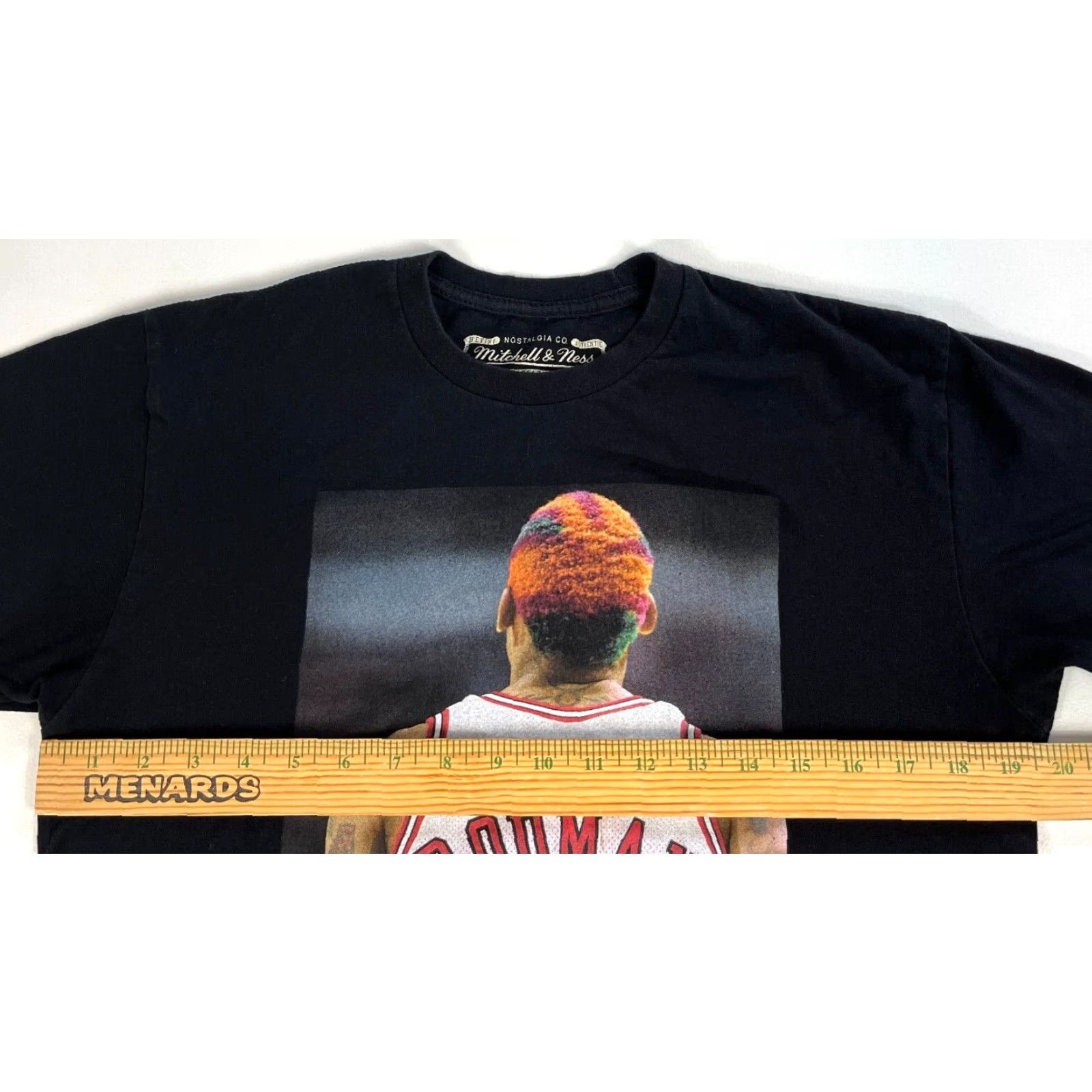 Mitchell & Ness Mitchell & Ness Hardwood Classics Men's Dennis Rodman T-Shirt Sz M Black 90s Sports Cotton Shirt Mens M Size US M / EU 48-50 / 2 - 7 Thumbnail