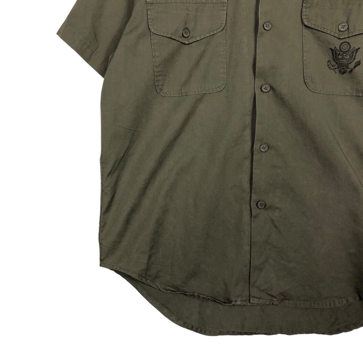 Vintage 📌Vintage U.S Army Shirt Jacket Big Logo Size US L / EU 52-54 / 3 - 5 Thumbnail