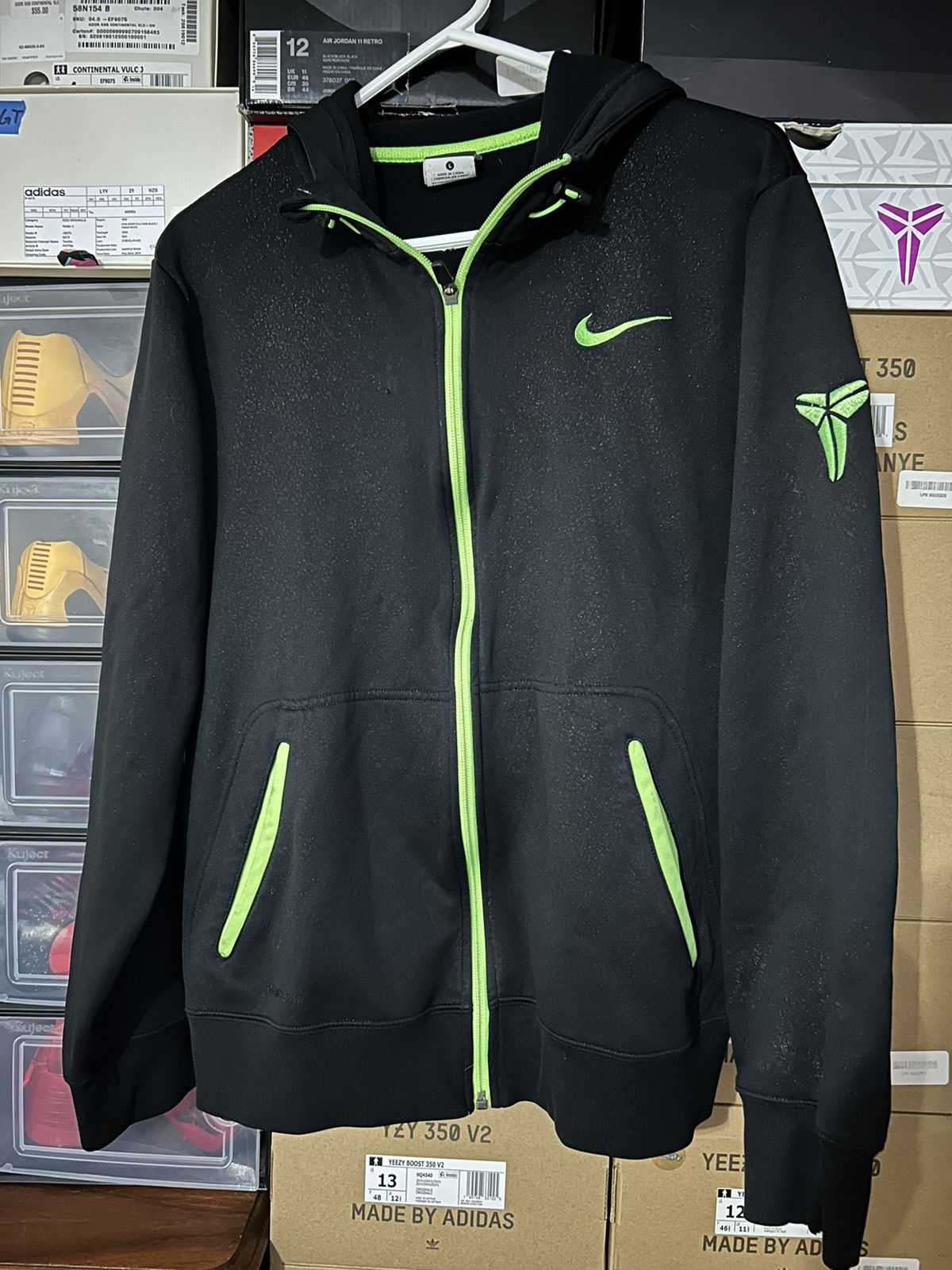 Nike Kobe Bryant Mamba Basketball Full Zip Hoodie size Large
