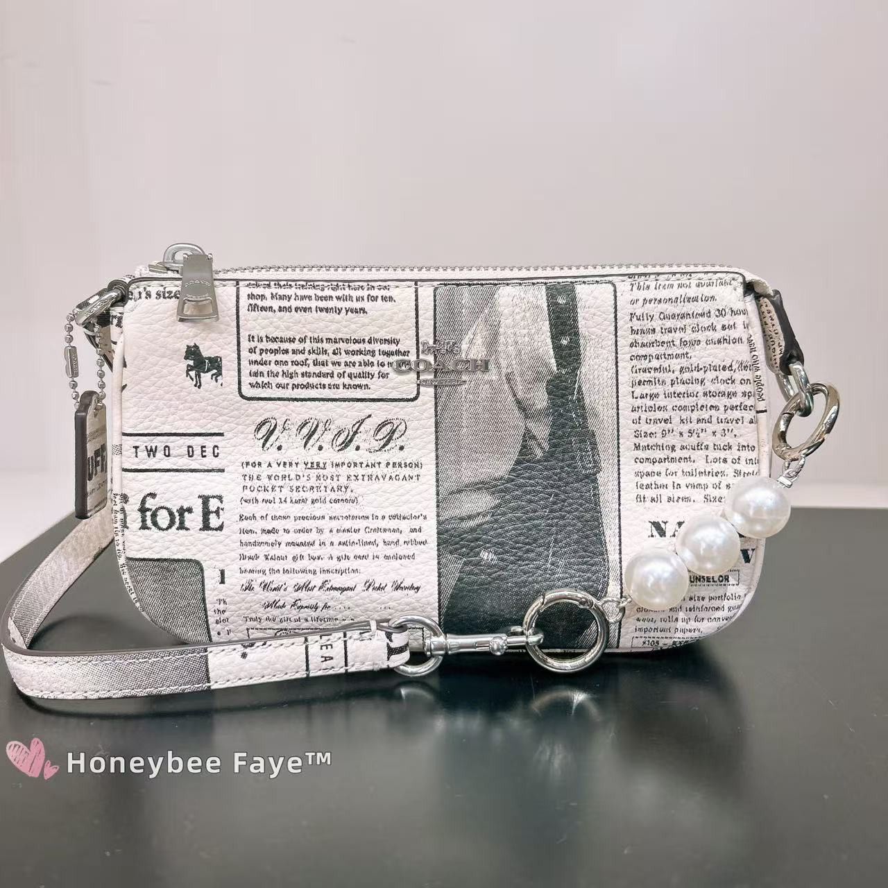 Coach Nwt Coach CDC27 Nolita 19 With Newspaper Print Size ONE SIZE - 5 Thumbnail