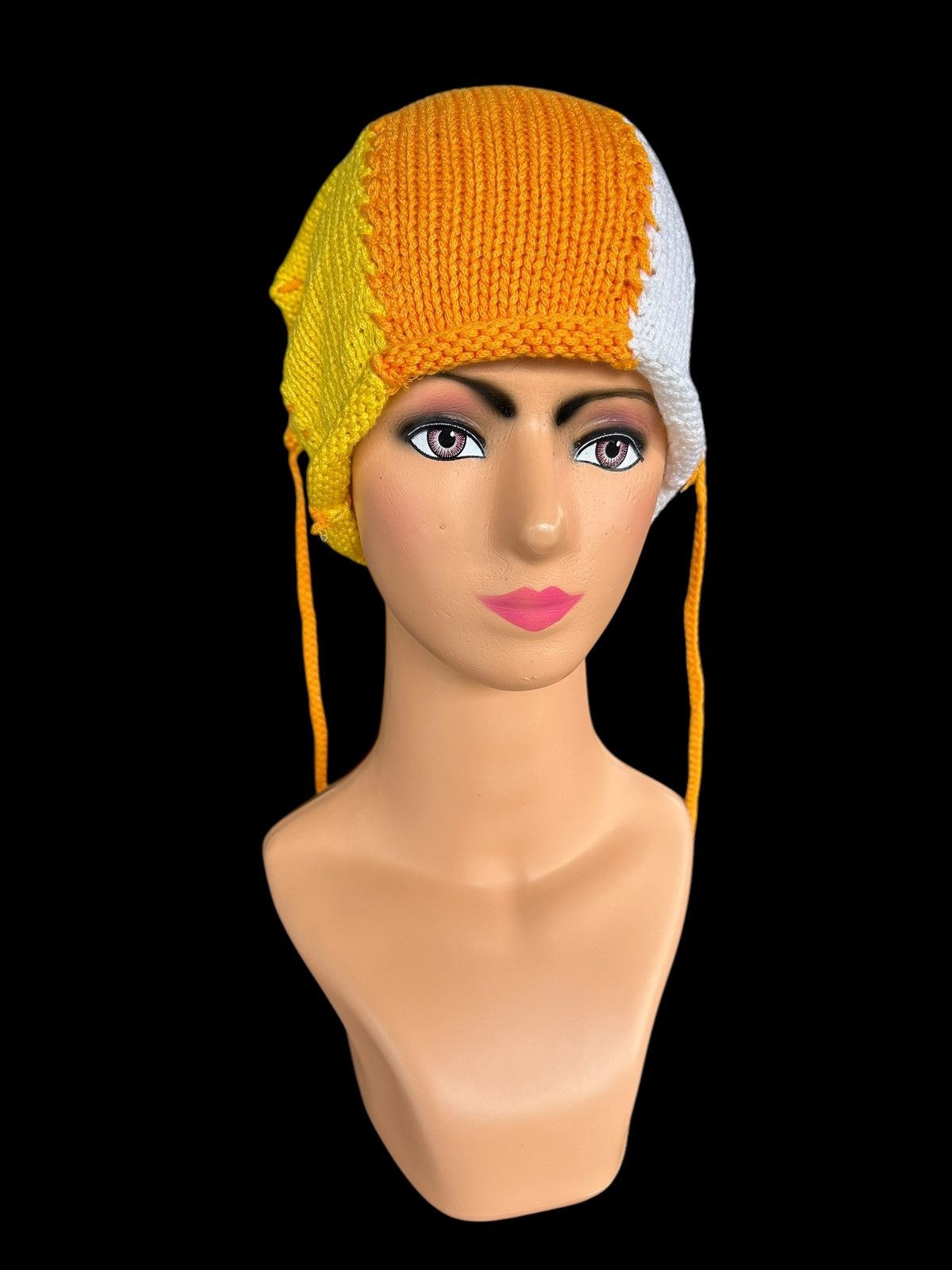 Japanese Brand × Kapital × Vintage Crochet Knitted Handmade Beanie Hats Size ONE SIZE - 4 Thumbnail