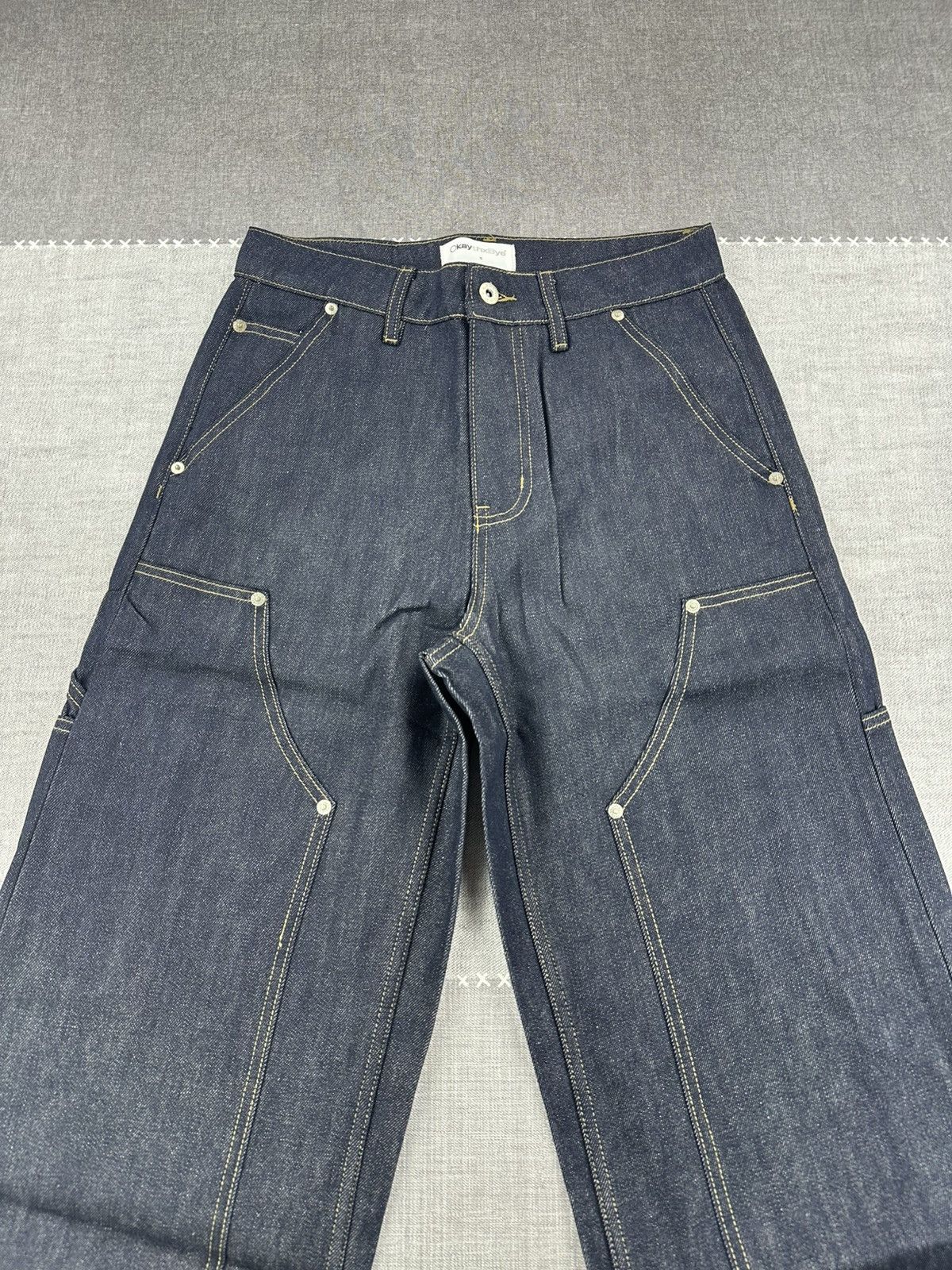 Other OkaythxBye Jeans Double Knee Raw Denim 13oz Selvedge S Size US 30 / EU 46 - 4 Thumbnail