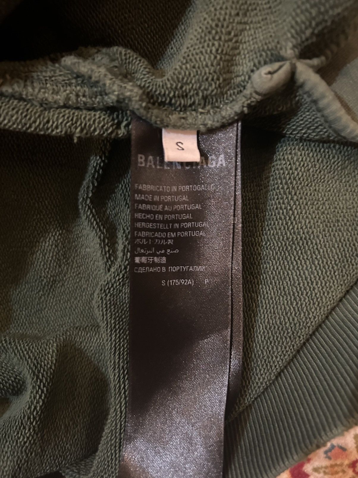 Balenciaga Balenciaga Tape Type Ripped Pocket Hoodie Size US S / EU 44-46 / 1 - 7 Thumbnail