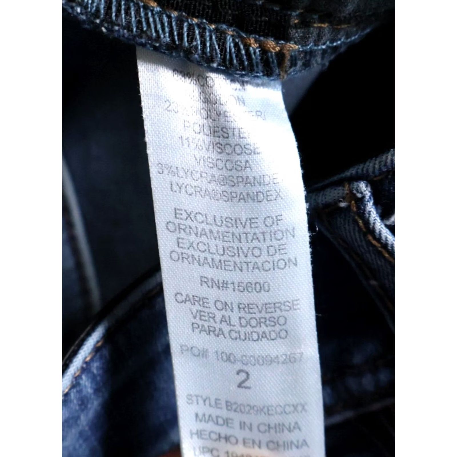 Vintage Democracy Ab Technology Jeans Women's 2 (28 x 29) Blue Straight Leg Denim Size 26" / US 2 / IT 38 - 4 Thumbnail