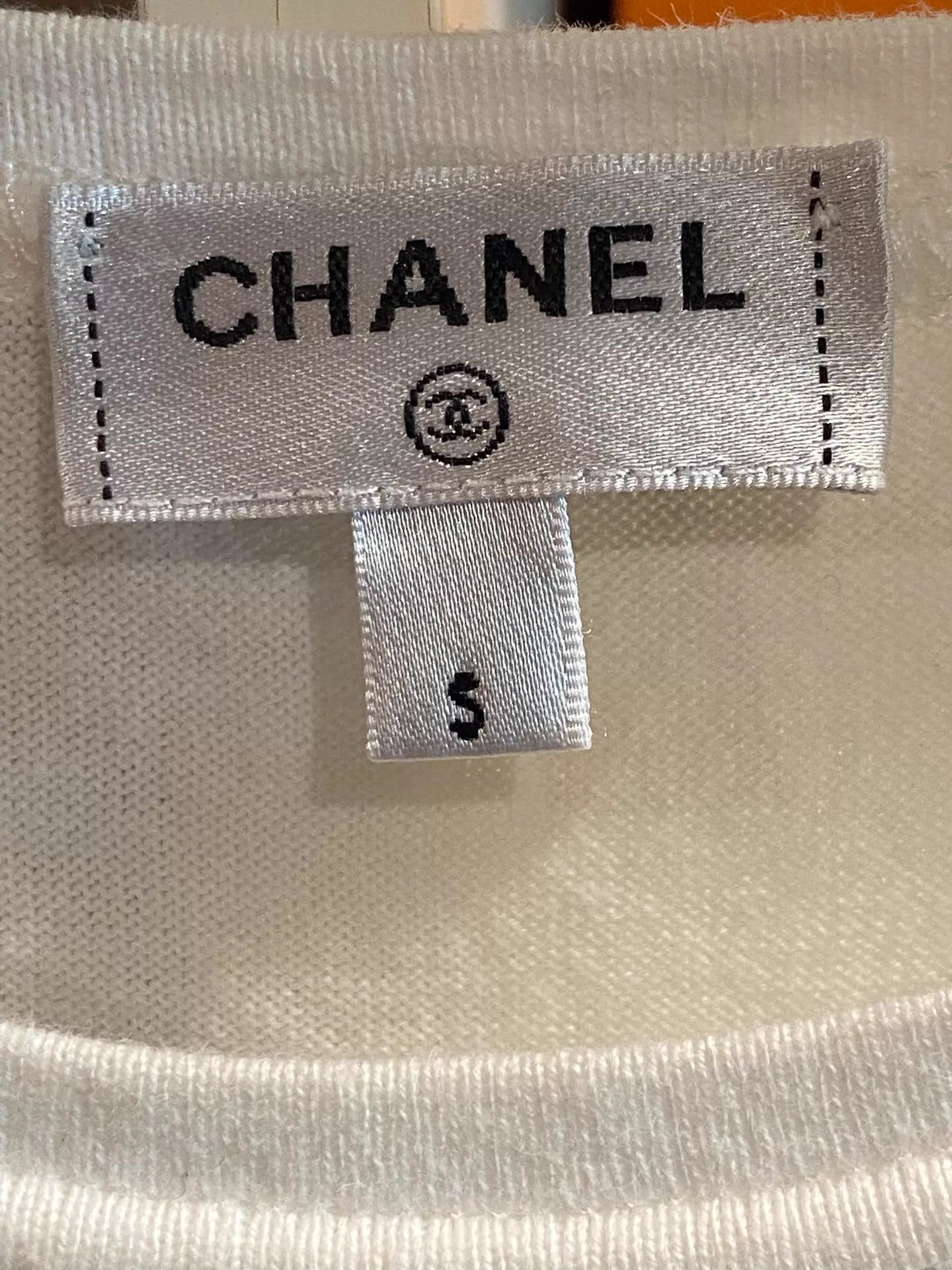 Chanel Chanel Short Sleeve Tee S Intricate Embroidery Clean Color Size S / US 4 / IT 40 - 3 Thumbnail