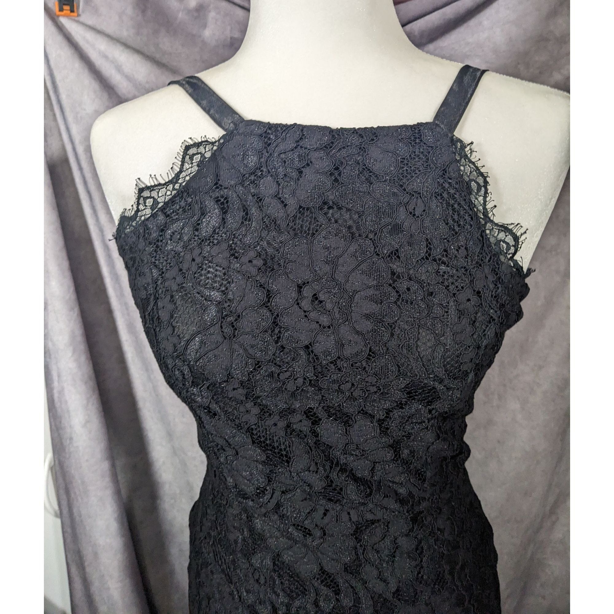 Lulus Lulu's Wishful Wandering Black Lace Bodycon Dress Size Small Size S / US 4 / IT 40 - 3 Thumbnail