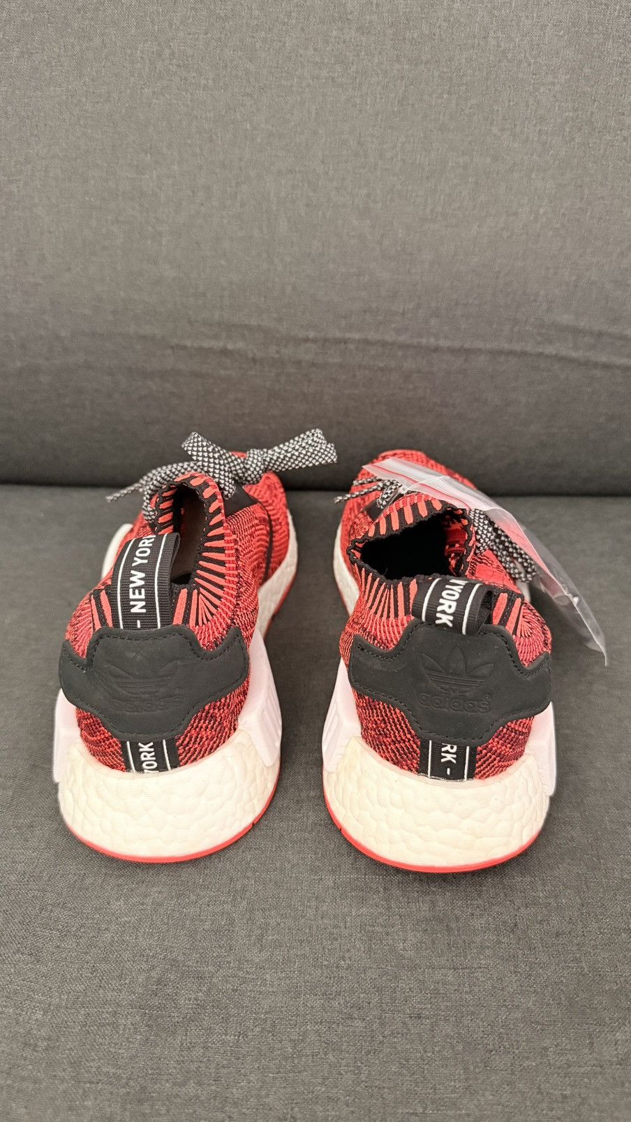 Adidas Adidas NMD R1 NYC Red Apple Size US 5 / EU 37 - 4 Thumbnail