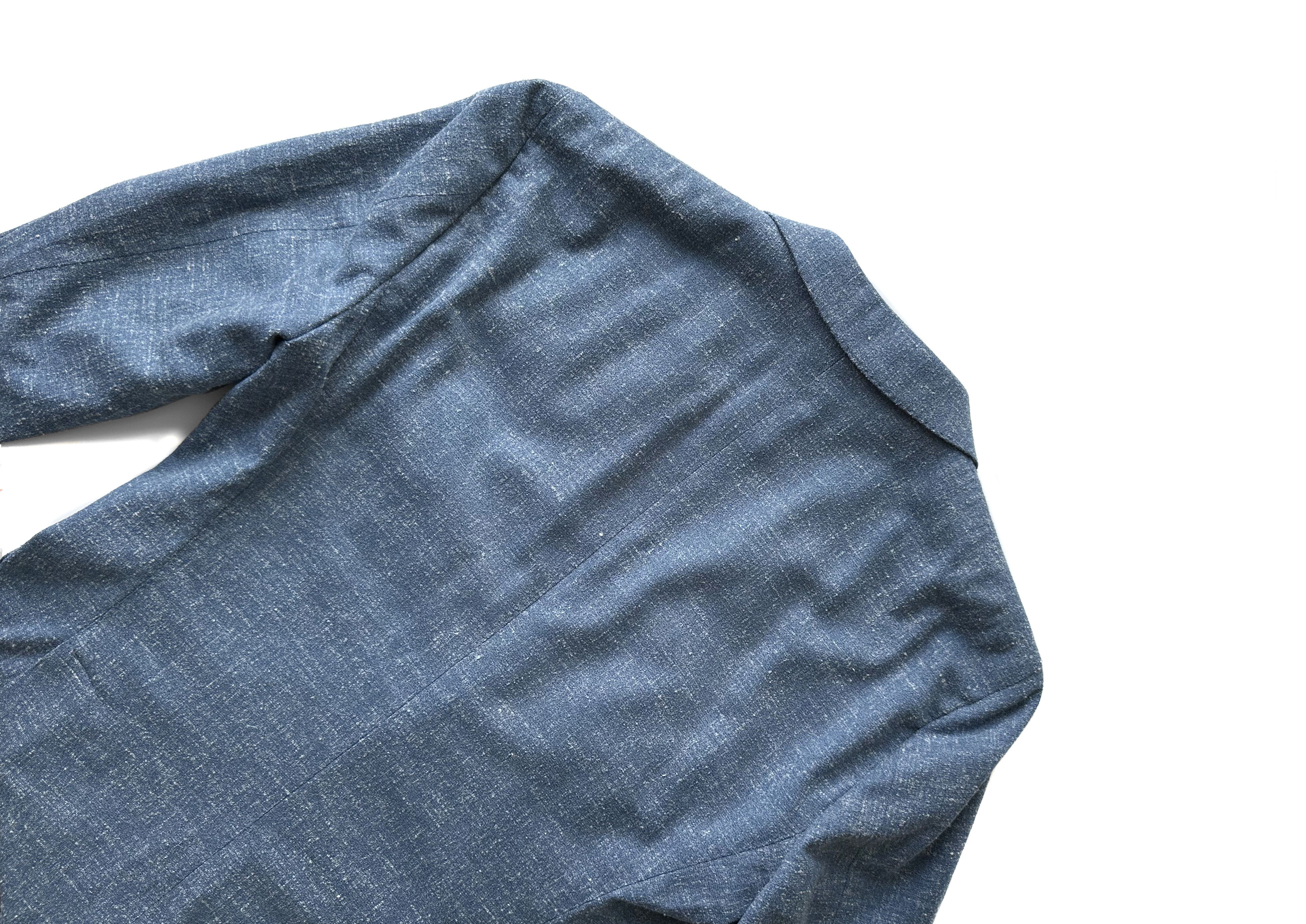 Loro Piana Zano x Loro Piana blue melange blazer Size 48R - 8 Thumbnail