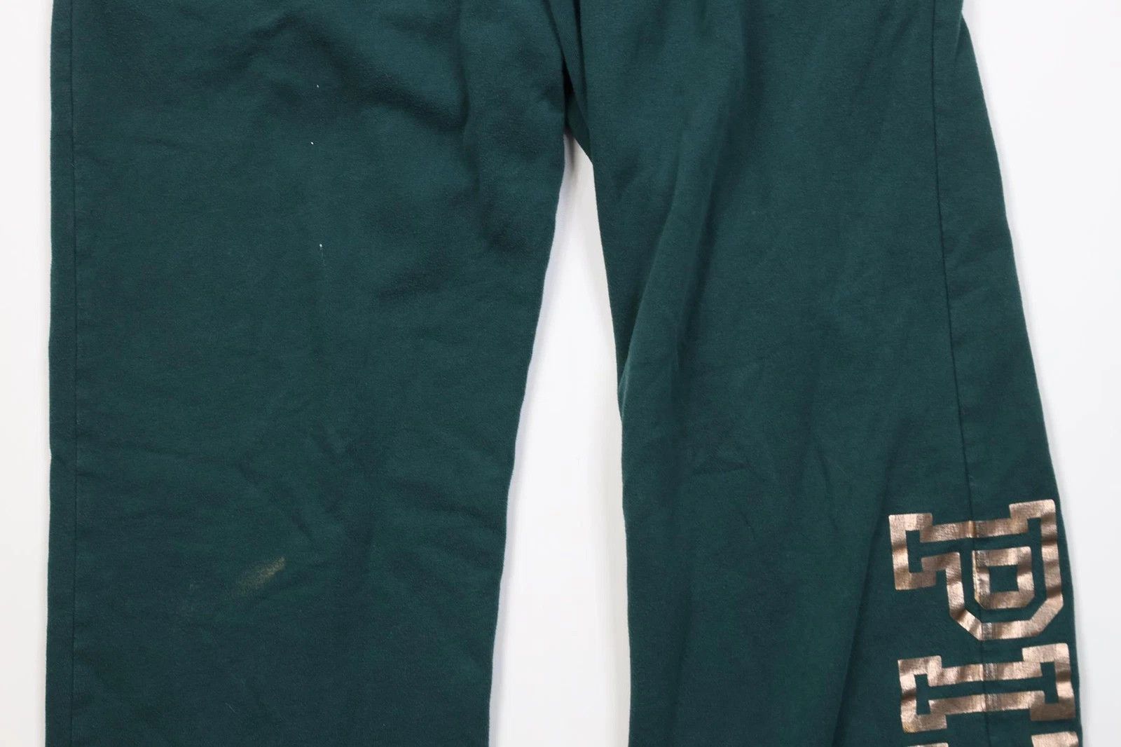 Victoria's Secret Vintage Y2K Victoria's Secret PINK Wide Leg Sweatpants Green Size 32" / US 10 / IT 46 - 3 Thumbnail