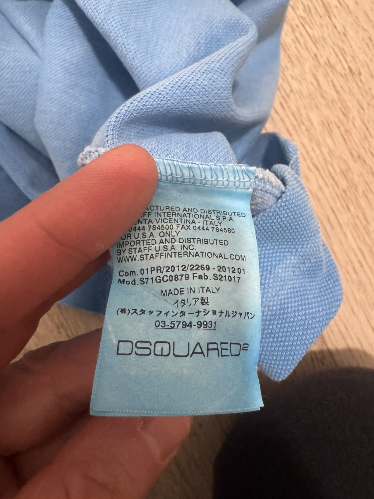 Dsquared2 D squares stone washed Polo Size US S / EU 44-46 / 1 - 7 Thumbnail