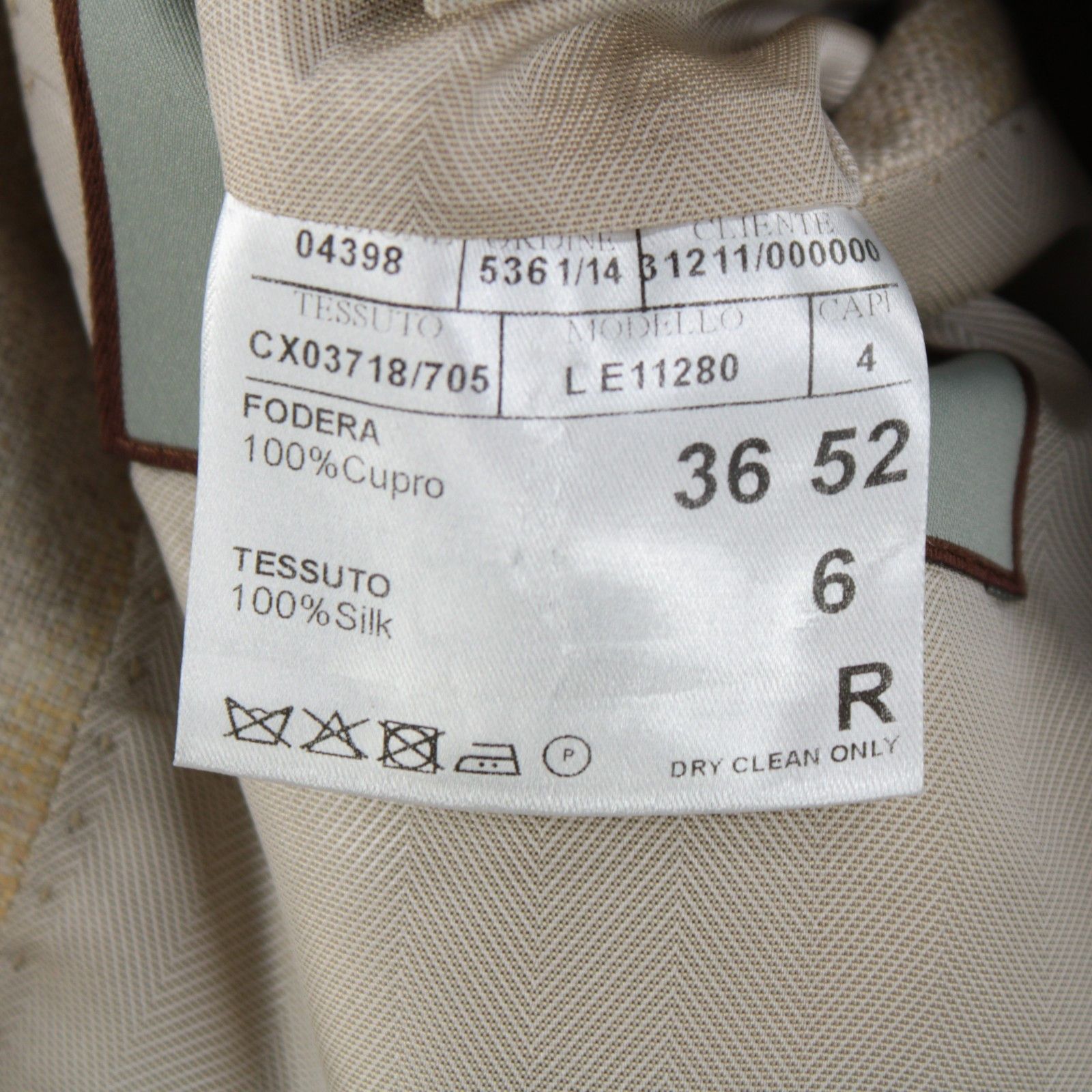 Canali Canali Sport Coat Size 42 Regular US in Beige Size 42R - 9 Thumbnail