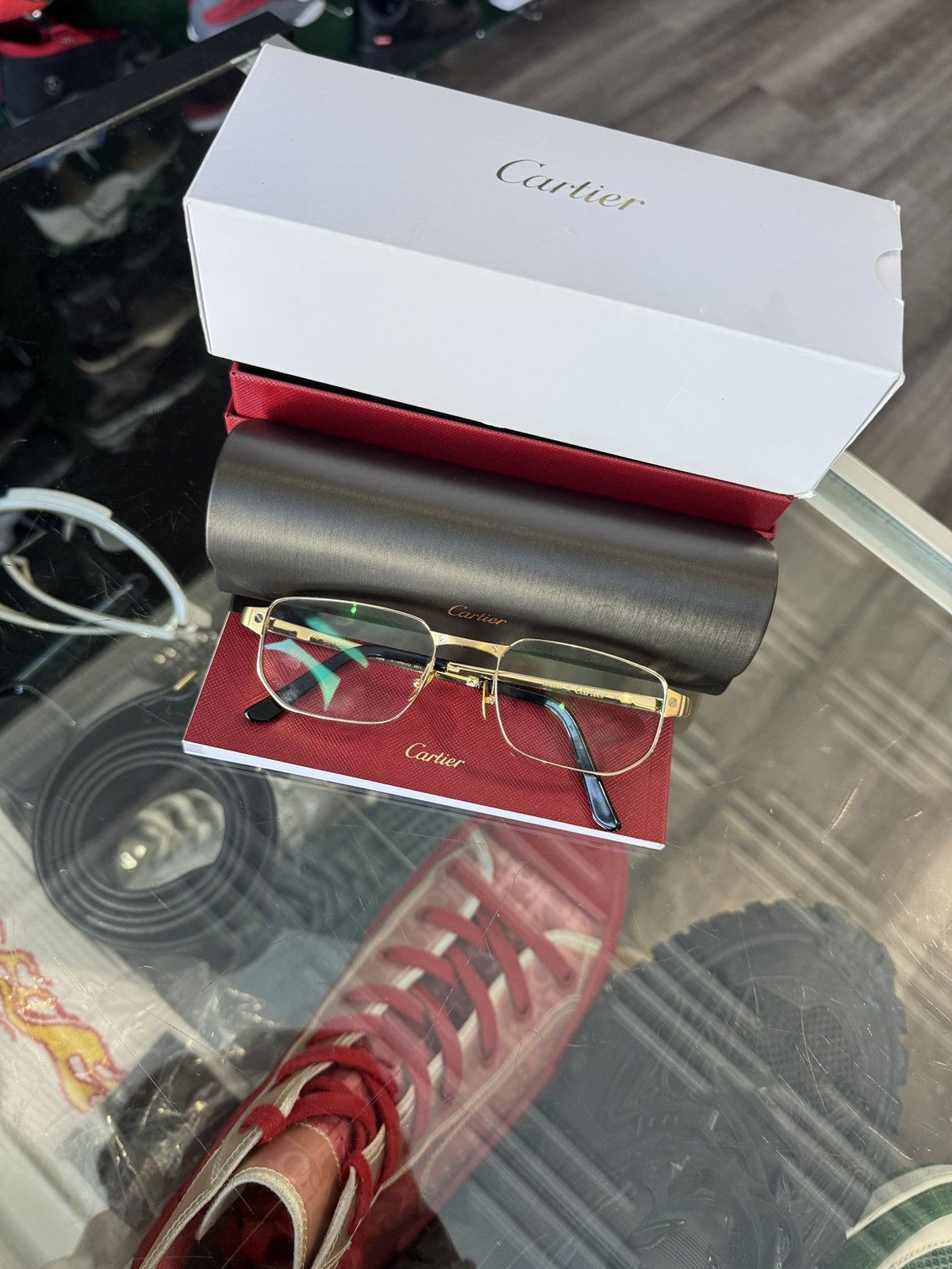 Cartier Cartier Gold Transparent CT0481O 001 Size ONE SIZE - 1 Thumbnail