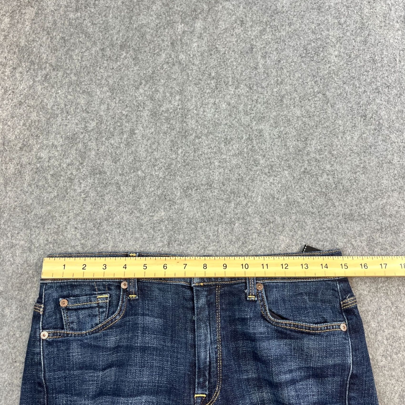 7 For All Mankind 7 For All Mankind Womens Jeans Flare Bootcut Bellbottom 30 30 UK 10 Dark Blue Denim Jeans Womens Jeans Size 32" / US 10 / IT 46 - 7 Thumbnail