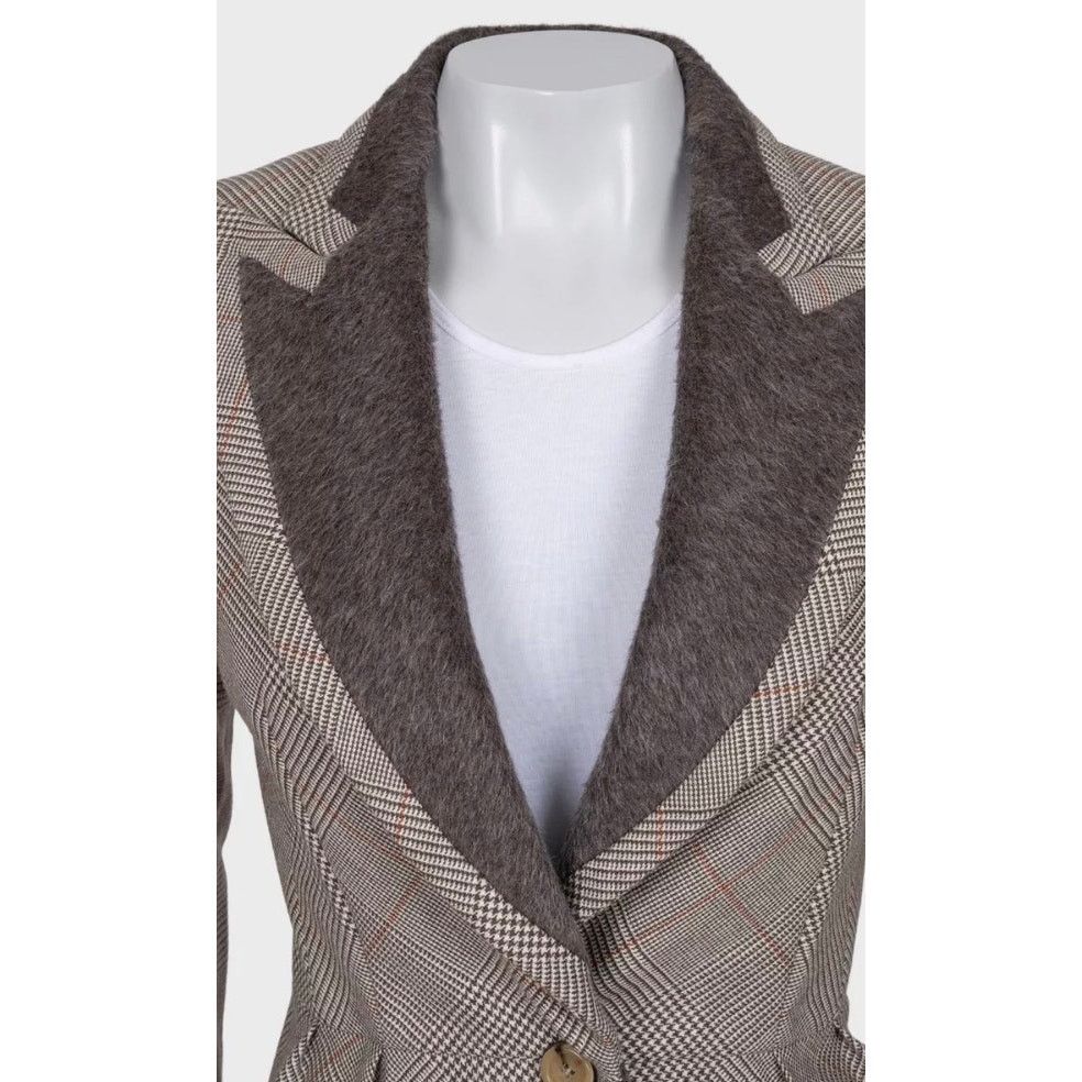 Gianfranco Ferre Gianfranco Ferre Chic Beige Wool Checked Suit - IT38/XS Size XS / US 0-2 / IT 36-38 - 6 Thumbnail