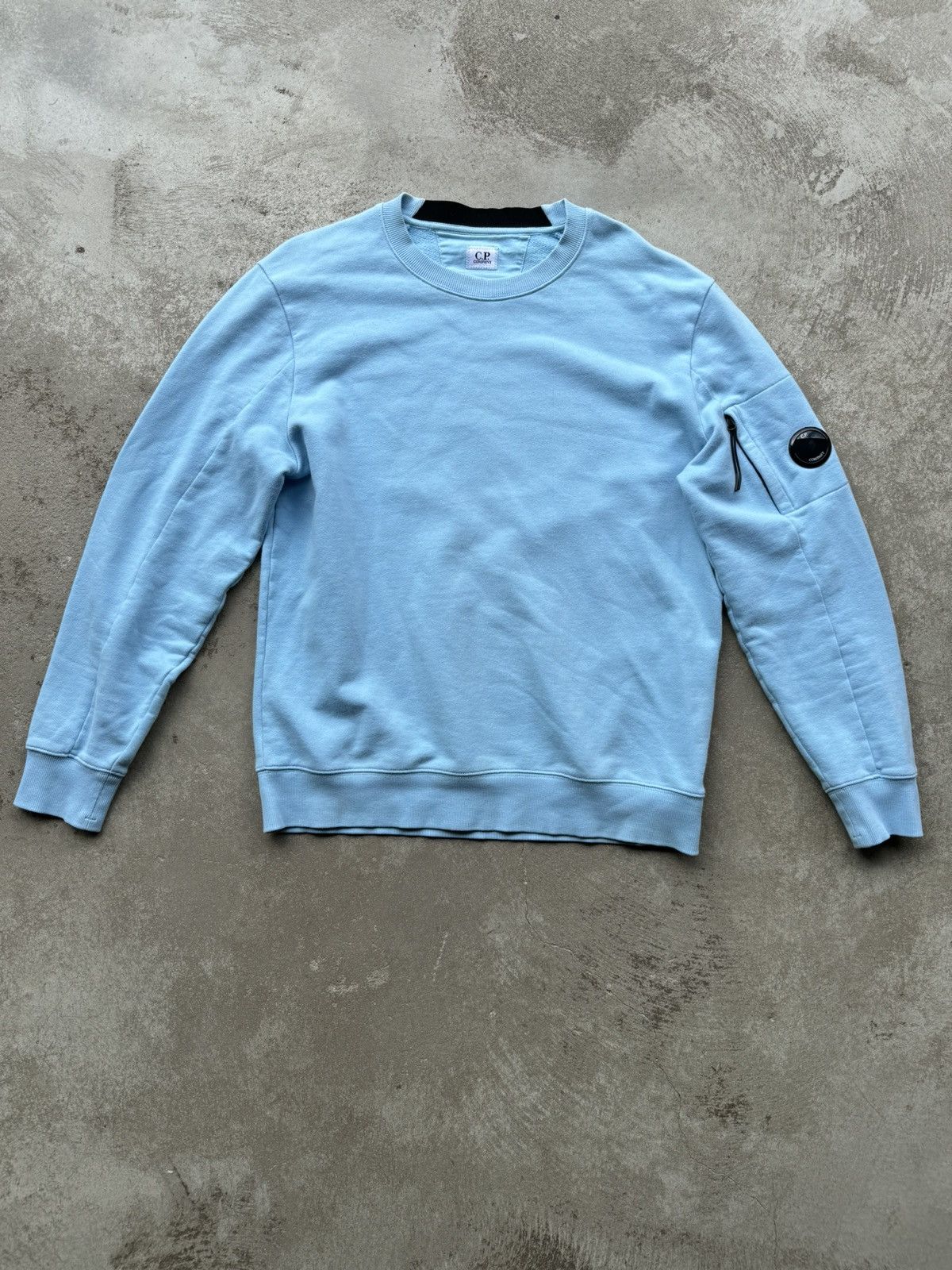 image of C P Company Crewneck in Baby Blue, Men's (Size XL)